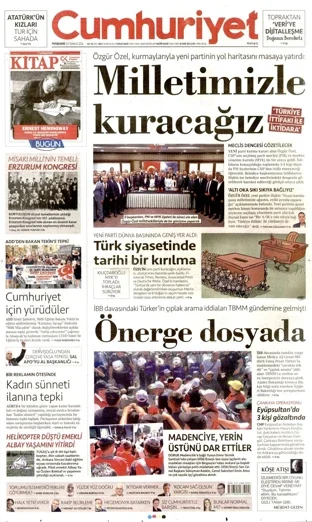 Cumhuriyet Gazetesi 23 Temmuz 2026 günün manşeti