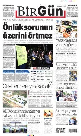 Birgün Gazetesi 20 Ağustos 2026 günün manşeti