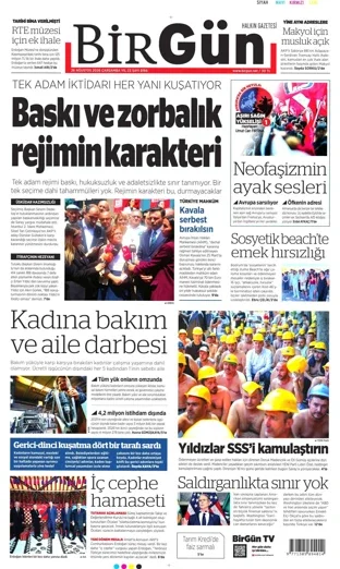 Birgün Gazetesi 26 Ağustos 2026 günün manşeti