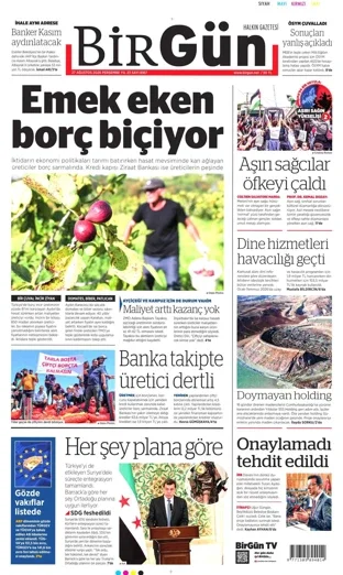 Birgün Gazetesi 27 Ağustos 2026 günün manşeti