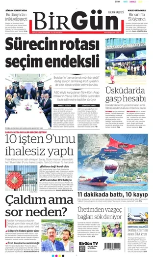 Birgün Gazetesi 3 Eylül 2026 günün manşeti