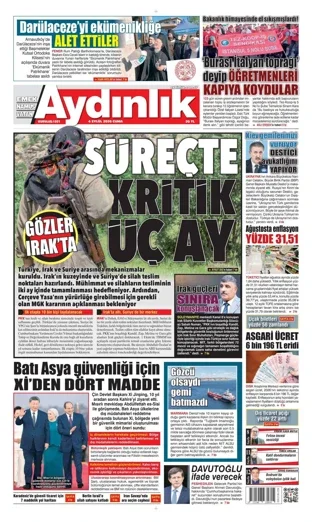 Aydınlık Gazetesi 4 Eylül 2026 günün manşeti