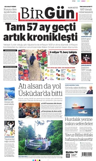 Birgün Gazetesi 4 Eylül 2026 günün manşeti