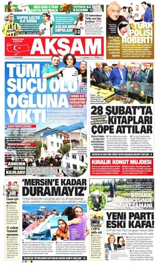 Akşam Gazetesi 5 Eylül 2026 günün manşeti