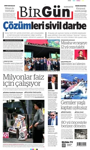 Birgün Gazetesi 5 Eylül 2026 günün manşeti