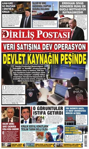 Diriliş Postası Gazetesi 5 Eylül 2026 günün manşeti