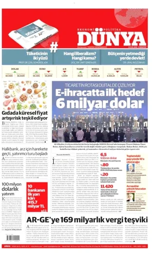 Dünya Gazetesi 5 Eylül 2026 günün manşeti