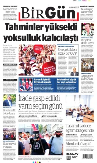 Birgün Gazetesi 7 Eylül 2026 günün manşeti