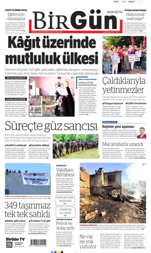 Birgün Gazetesi 10 Eylül 2026 günün manşeti
