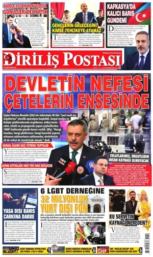 Diriliş Postası Gazetesi 15 Eylül 2026 günün manşeti