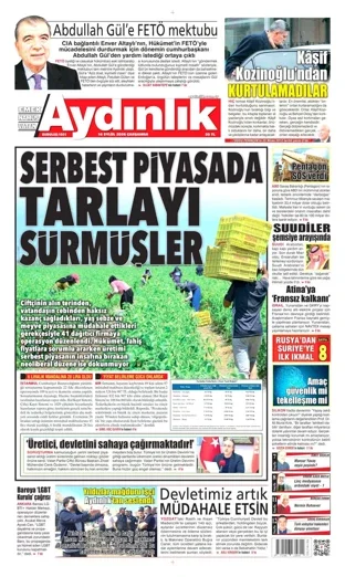 Aydınlık Gazetesi 16 Eylül 2026 günün manşeti