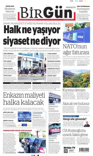 Birgün Gazetesi 18 Eylül 2026 günün manşeti