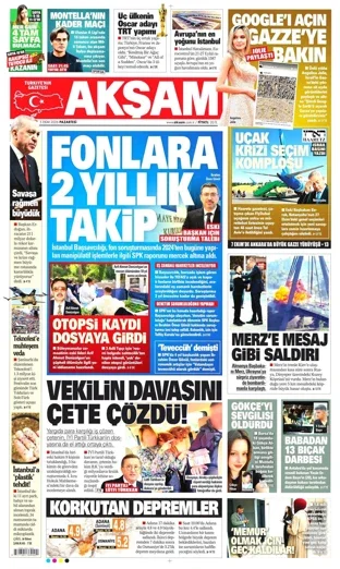 Akşam Gazetesi 5 Ekim 2026 günün manşeti