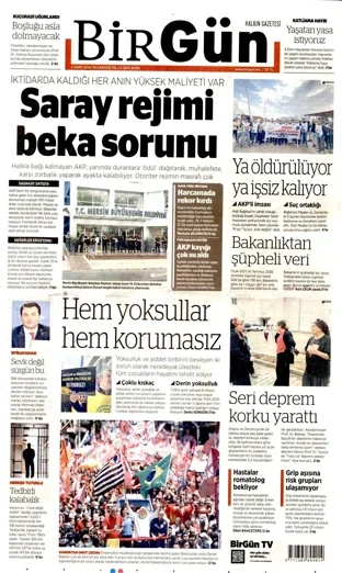 Birgün Gazetesi 5 Ekim 2026 günün manşeti