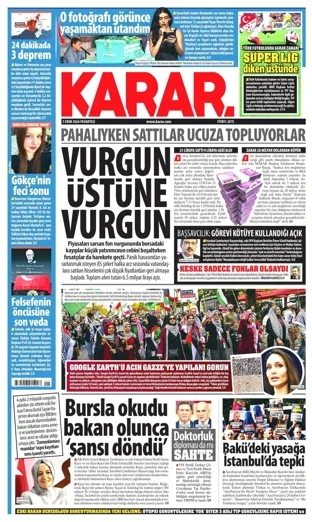 Karar Gazetesi 5 Ekim 2026 günün manşeti