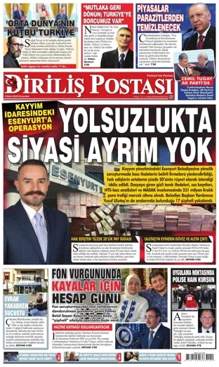 Diriliş Postası Gazetesi 8 Ekim 2026 günün manşeti