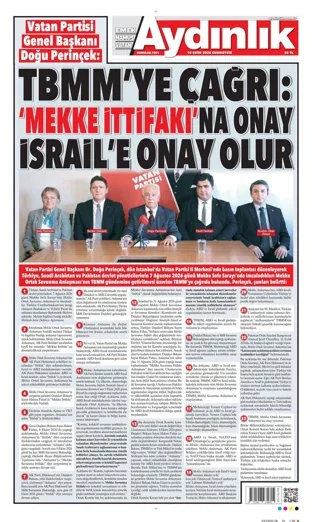 Aydınlık Gazetesi 10 Ekim 2026 günün manşeti