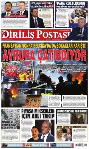 Diriliş Postası Gazetesi 10 Ekim 2026 günün manşeti