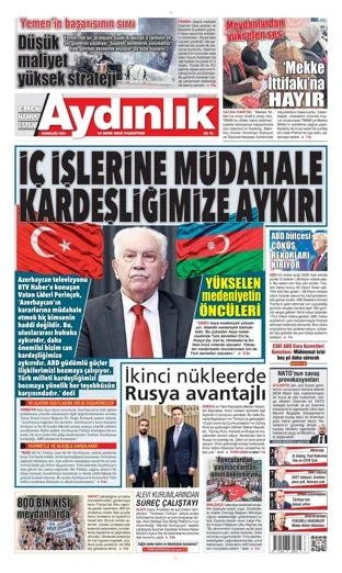 Aydınlık Gazetesi 19 Ekim 2026 günün manşeti