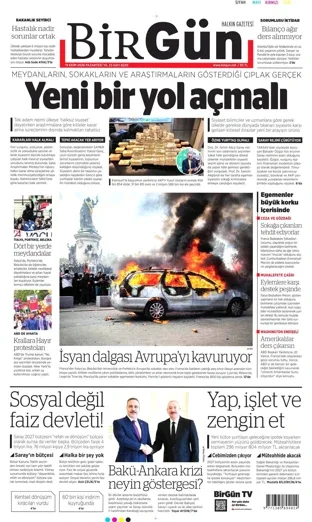 Birgün Gazetesi 19 Ekim 2026 günün manşeti