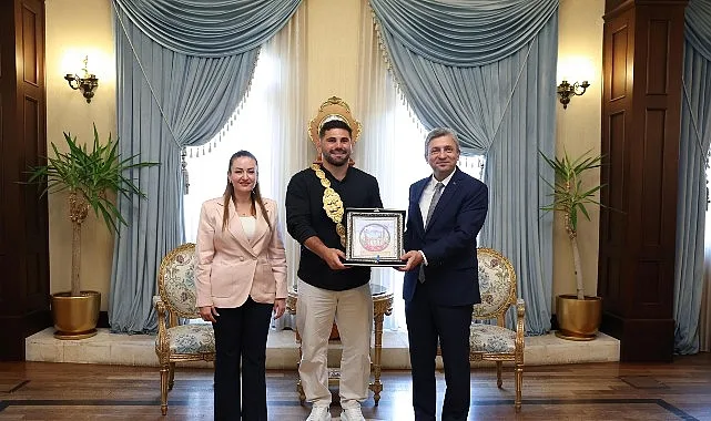 665. Kırkpınar Başpehlivanı Erkan Taş'tan Vali Şahin'e Ziyaret