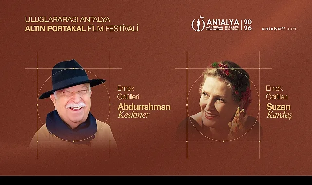 Altın Portakal Sinema Emek Ödülleri Abdurrahman Keskiner ve Suzan Kardeş'in
