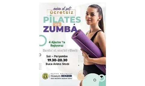 Buca Arena'da Sağlıklı Yaşam Rüzgarı: Ücretsiz Pilates ve Zumba Dersleri