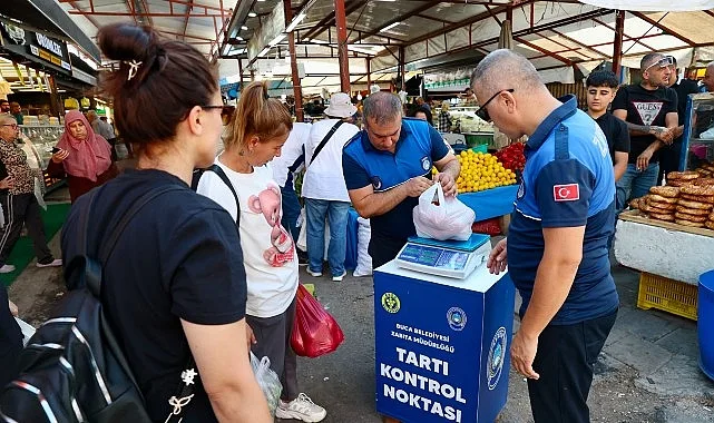 Buca Pazarlarında Güvenli Alışveriş Dönemi: Tartı Kontrol Noktaları