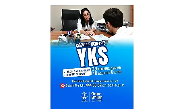 Çiğli Belediyesi'nden YKS Adaylarına Ücretsiz Tercih Danışmanlığı Başladı