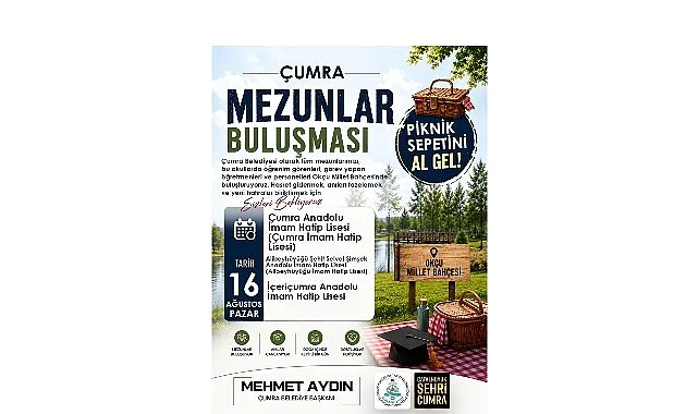 Çumra'dan Türkiye'de Bir İlk: Mezunlar Buluşması Başlıyor