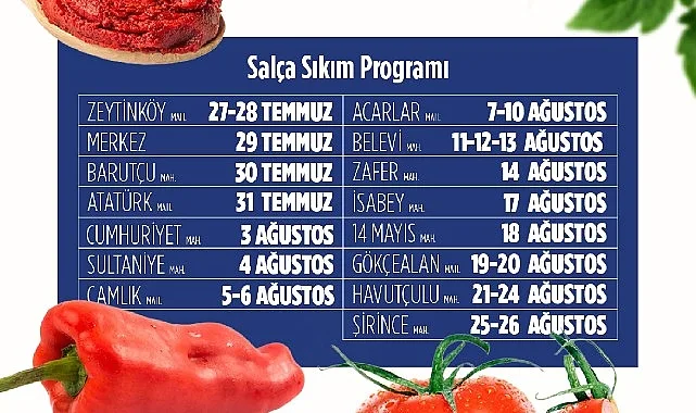 Efes Selçuk'ta Kışlık Salça Hazırlıkları İçin Makine Desteği Başlıyor