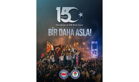 Eğitim-Bir-Sen'den 15 Temmuz Vurgusu: İşgal Girişimi Destansı Direnişle Bertaraf Edildi