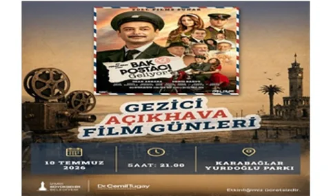İzmir Büyükşehir'den Gezici Açıkhava Film Günleri Karabağlar'da
