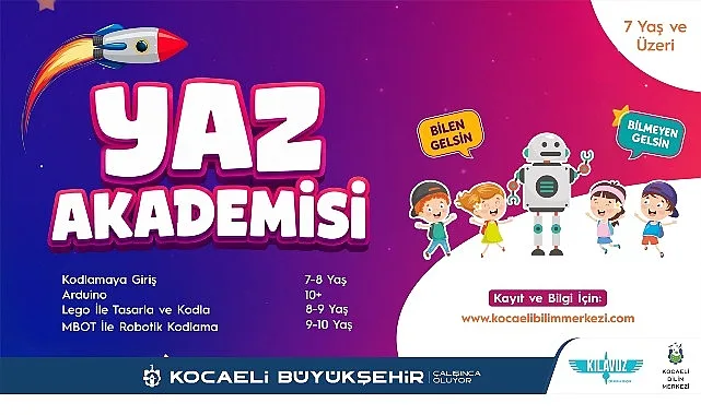 Kocaeli Bilim Merkezi'nde Yaz Akademisi Başlıyor: Bilim ve Teknoloji Dolu Bir Dönem