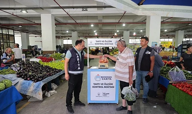 Konak Pazarlarında Güvenli Alışveriş İçin Tartı Kontrol Noktaları Devrede