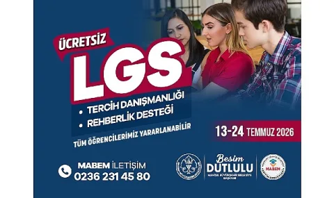 Manisa Büyükşehir'den LGS Adaylarına Ücretsiz Tercih Rehberliği
