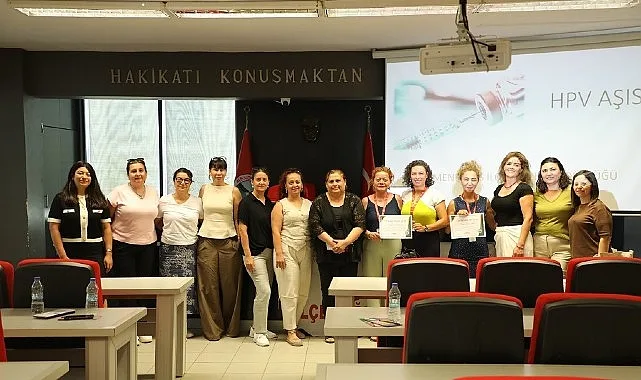 Menderes Belediyesi'nden Kadın Çalışanlara Rahim Ağzı Kanseri Eğitimi