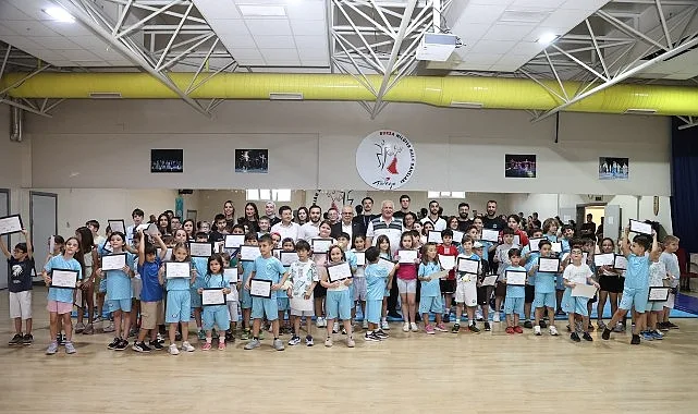 Nilüfer Yaz Spor Okulları İlk Döneminde 90 Çocuk Sertifika Aldı