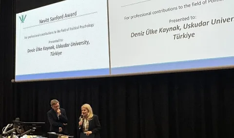 Prof. Dr. Deniz Ülke Kaynak, Politik Psikolojide Saygın Nevitt Sanford Ödülü'nü Aldı