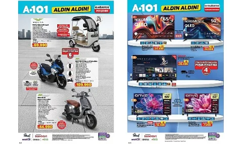 A101'den 13 Ağustos'ta Motosiklet, Televizyon ve Beyaz Eşyada Fırsatlar