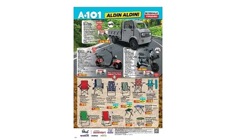 A101'den 30 Temmuz'da Elektrikli Kamyonet ve Çeşitli Teknolojik Ürünler Satışı