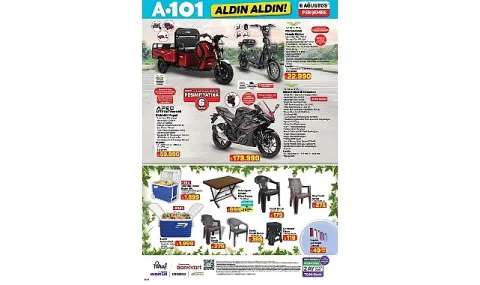 A101'den 6 Ağustos'ta Motosiklet ve Elektrikli Bisiklet Kampanyası