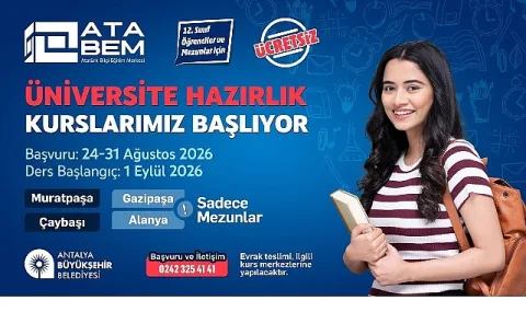 Antalya Büyükşehir Belediyesi'nden Kapsamlı Ücretsiz Eğitimler Başlıyor