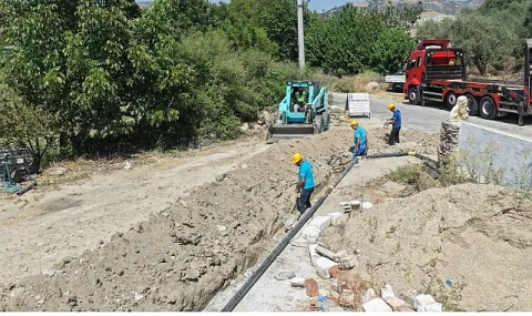 Aydın Büyükşehir'den Koçarlı Hacıhamzalar'a İçme Suyu Hattı Yatırımı