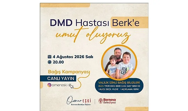 Bornova'dan DMD Hastası Berk Yıldız İçin Yeni Bir Destek Çağrısı