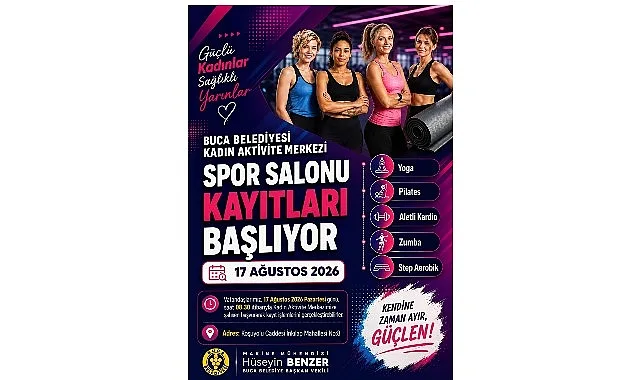 Buca Kadın Aktivite Merkezi'nde Yeni Dönem Spor Kayıtları Başladı