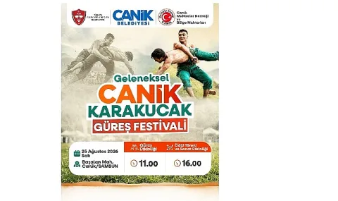 Canik Karakucak Güreş Festivali 25 Ağustos'ta Başlıyor