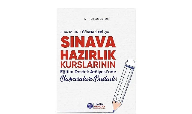 Didim Belediyesi'nden 8. ve 12. Sınıf Öğrencilerine Sınav Desteği