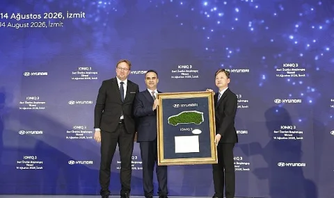 Hyundai Motor Türkiye, İzmit'te İlk Elektrikli Aracı IONIQ 3 Üretimine Başladı