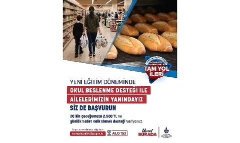 İBB Okul Beslenme Desteği 2026-2027 Dönemi Başvuruları Başlıyor